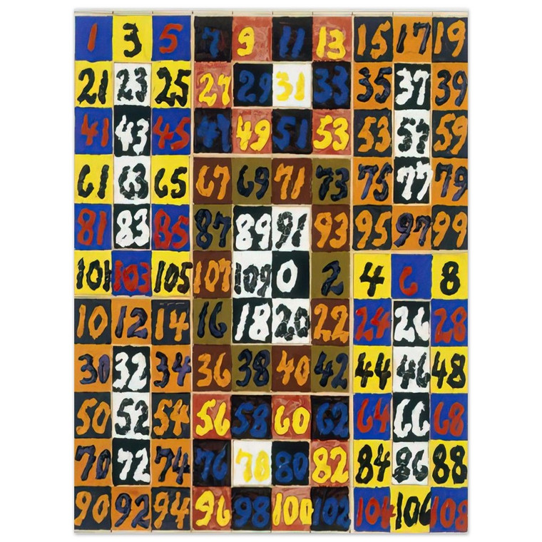 Alfred Jensen Coordinative Thinking Square Rectangle Per IV 1974 Alum Print