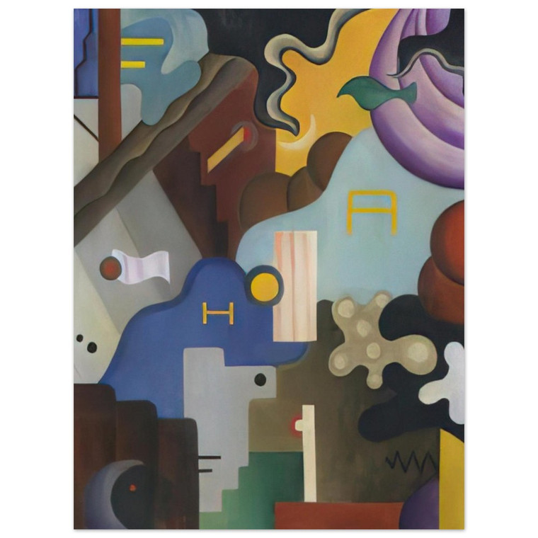 Julius Evola  Composizione futurista  Abstract Art Dada Aluminum Print