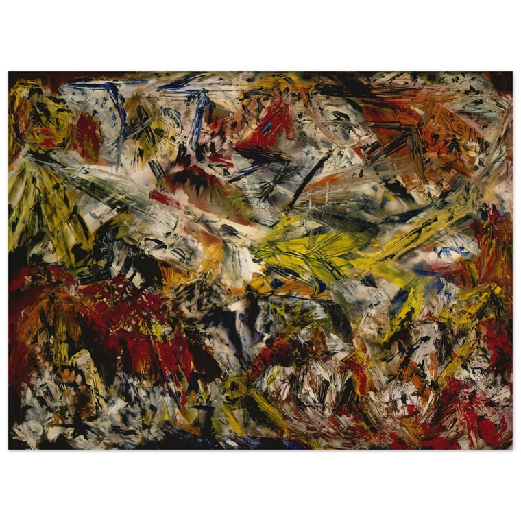 Marcel Barbeau  Le tumulte a la machoire crispee Wood Print