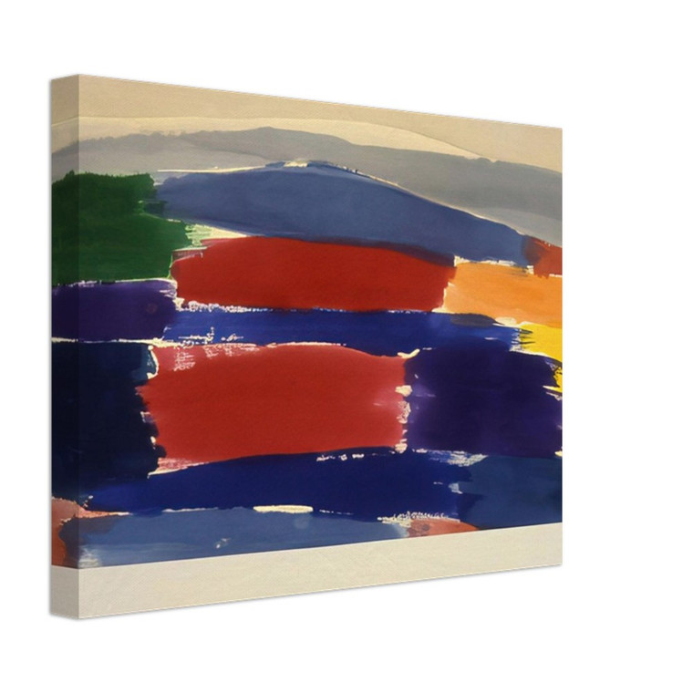 Ronnie Landfield  Village In The Moon  1985 Canvas