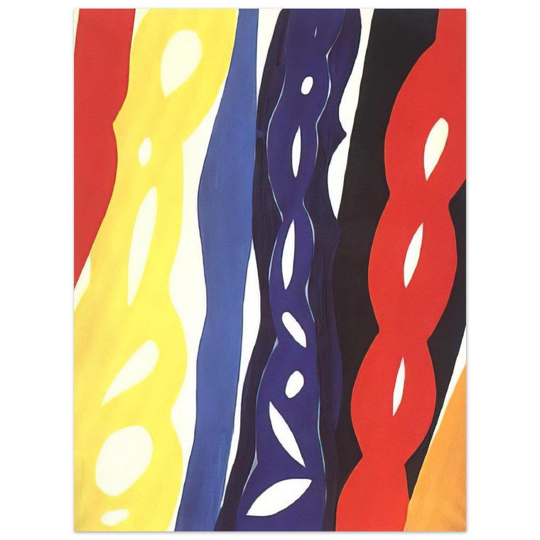 Ernst Wilhelm Nay  Streifen WZ 1221  1967 Aluminum Print