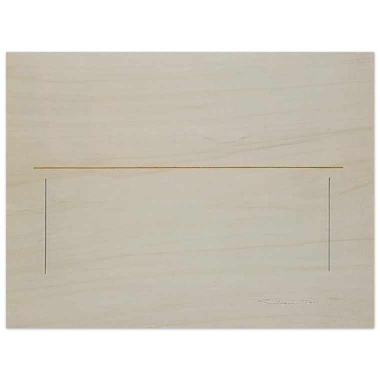 Fred Sandback  Untitled  1974 N3 Wood Print