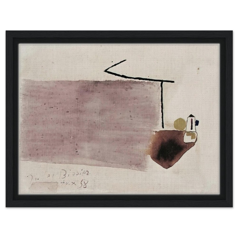 Julius Bissier  14X58  1958 Framed Canvas