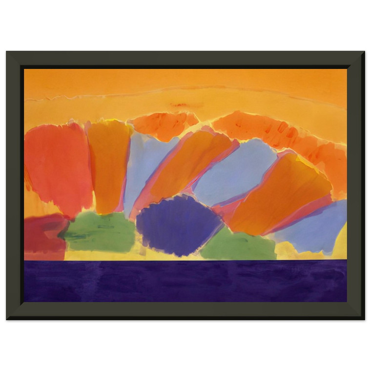 Ronnie Landfield  Uriel  1978 Premium Metal Framed Art Print / Poster