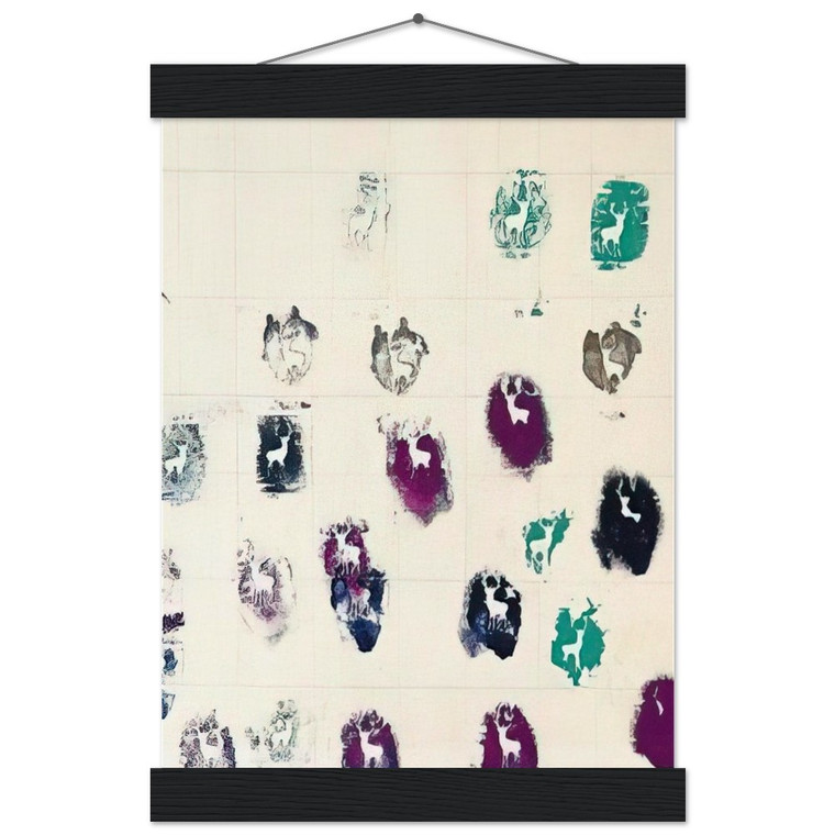 Alighiero Boetti UNTITLED STAMBECCHI 1981 Matte Poster with Hanger