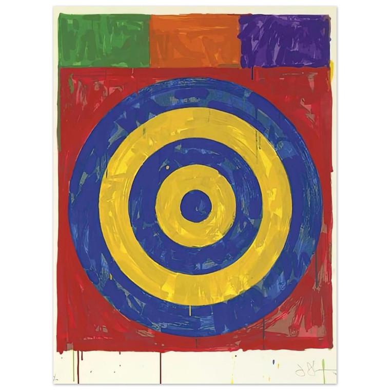 Jasper Johns  TARGET ULAE 147 1974 Aluminum Print