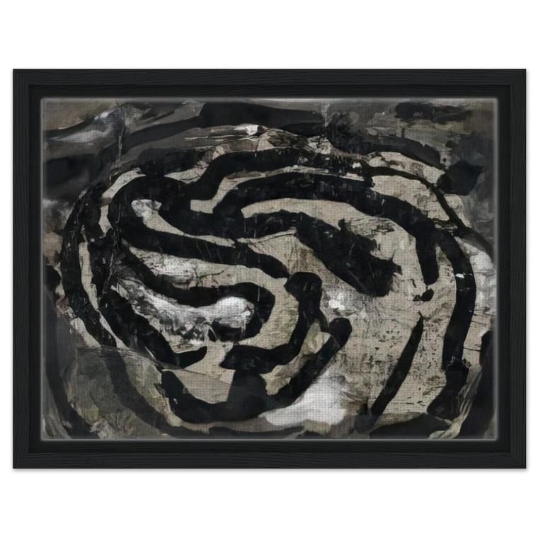 Emil Schumacher  Untitled EL X  1966 Framed Canvas