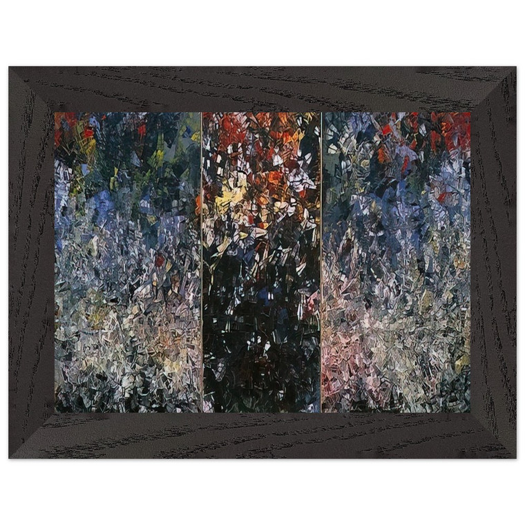 JeanPaul Riopelle  Pavane Premium Wooden Framed Art Print / Poster