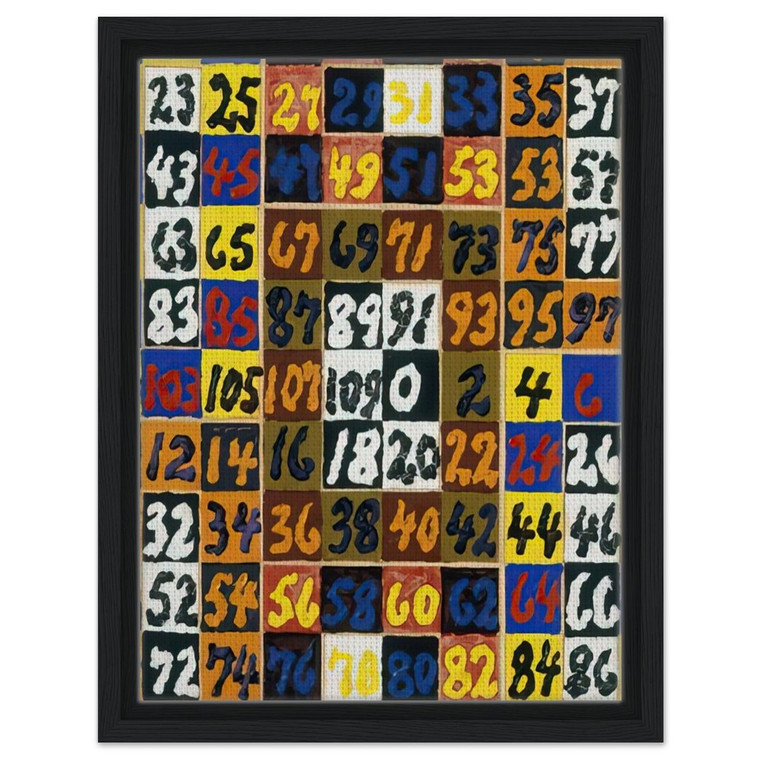 Alfred Jensen, Coordinative Thinking on Square & Rectangle Per IV, 1974