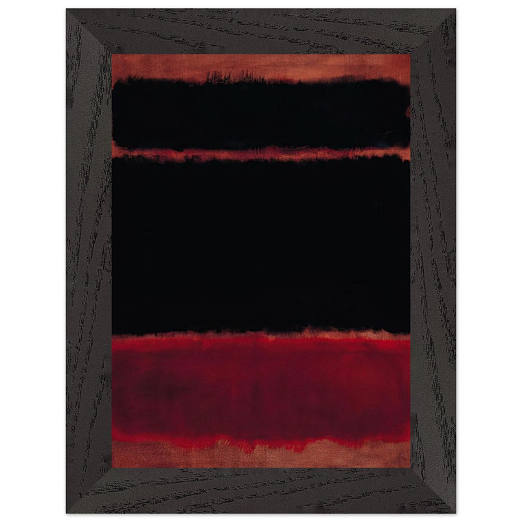 Mark Rothko  Black in Deep Red  1957 Premium Wooden Framed Art Print / Poster