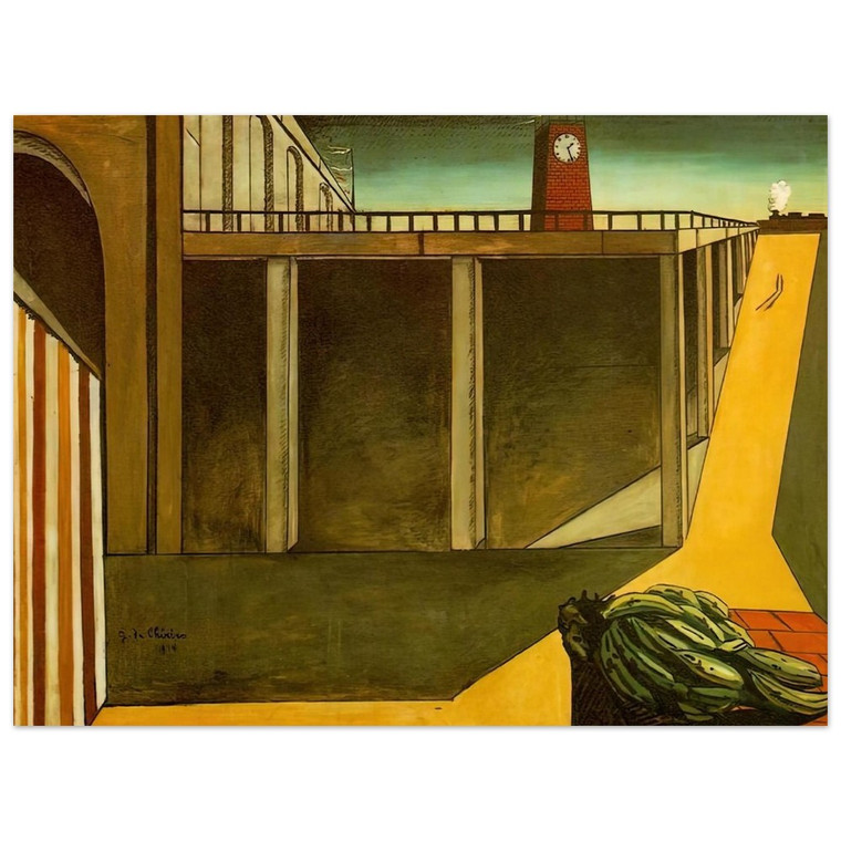 De Chirico GARE MONTPARNASSE Melancholy of Departure 1914 Aluminum Print