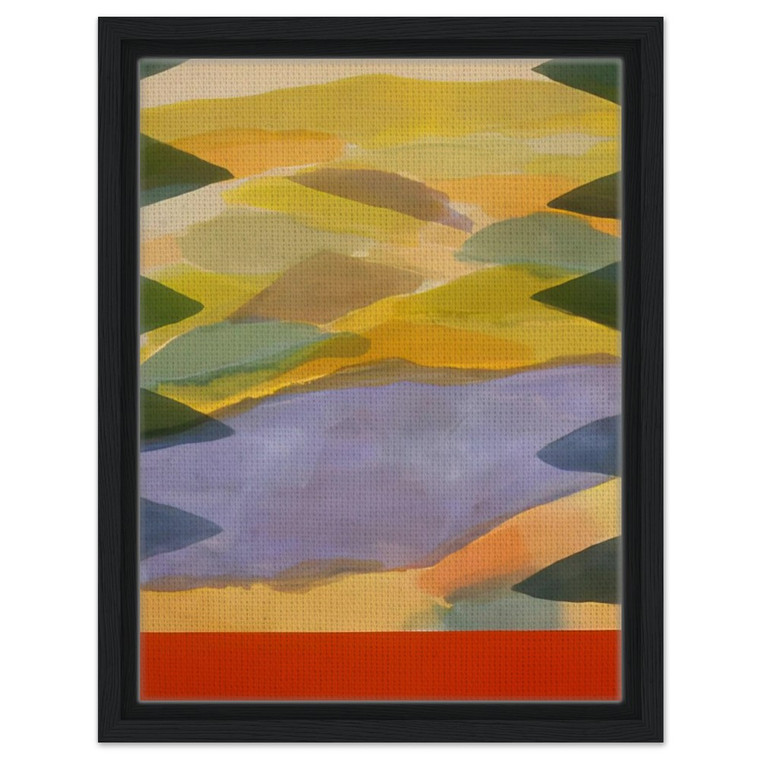 Ronnie Landfield  Imaginations Door  1980 Framed Canvas