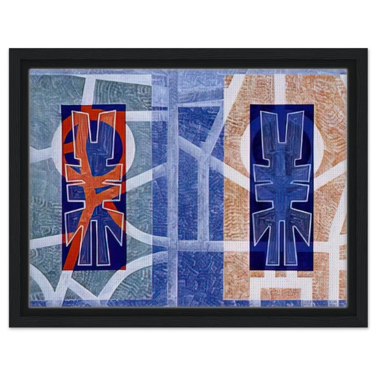 Jimmy Ernst  Oracle  1971 Framed Canvas