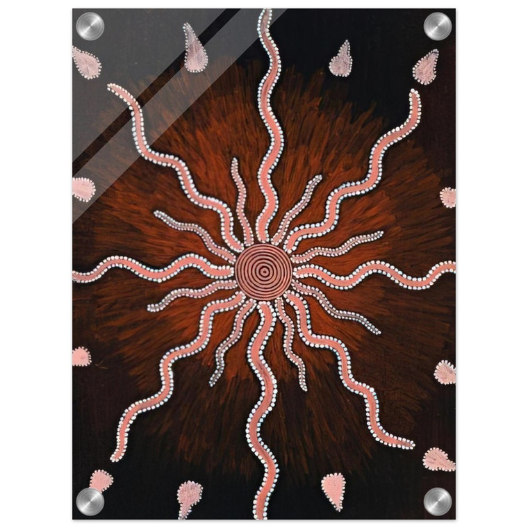 Clifford Possum Tjapaltjarri Bush Fire Dreaming Acrylic Print