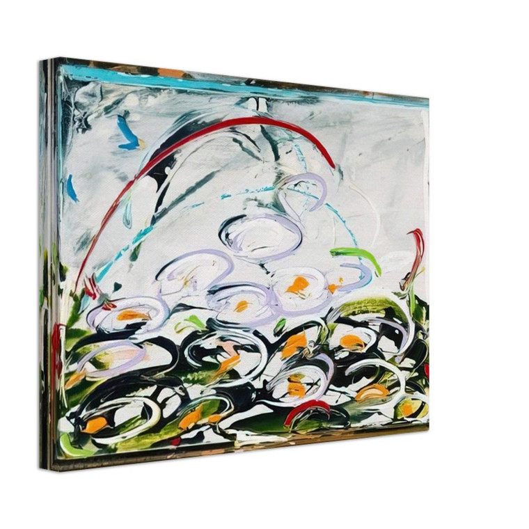 Mario Schifano  Giglio daqua  1984 Canvas