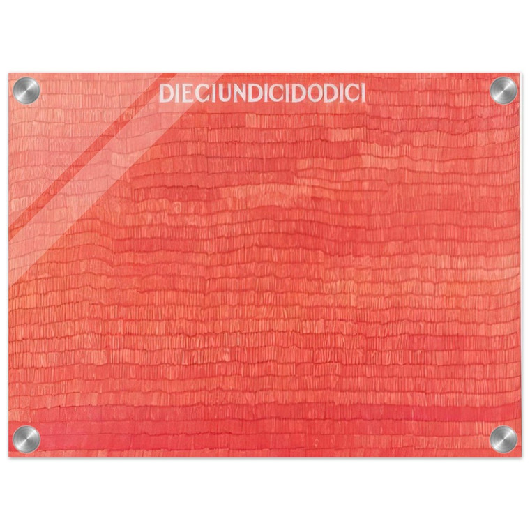 Alighiero Boetti  DIECIUNDICIDODICI 1980 Acrylic Print