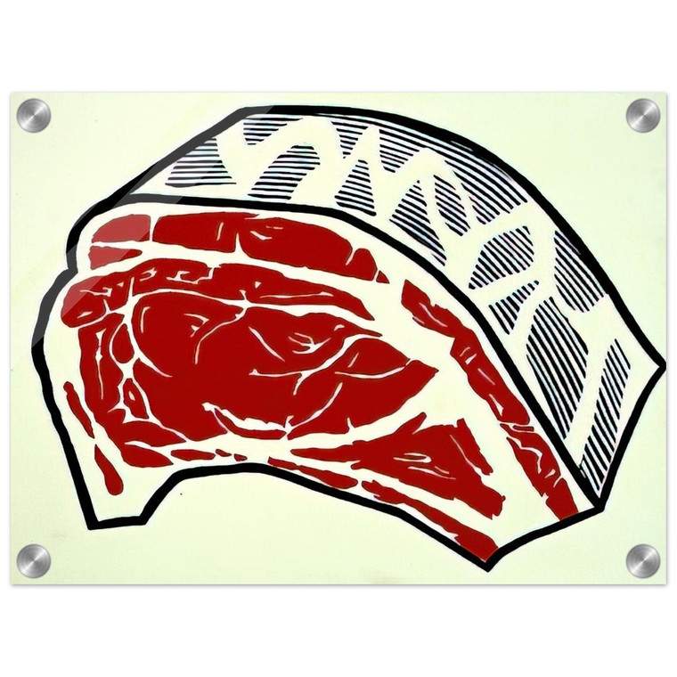 Roy Lichtenstein  STANDING RIB 1962 Acrylic Print