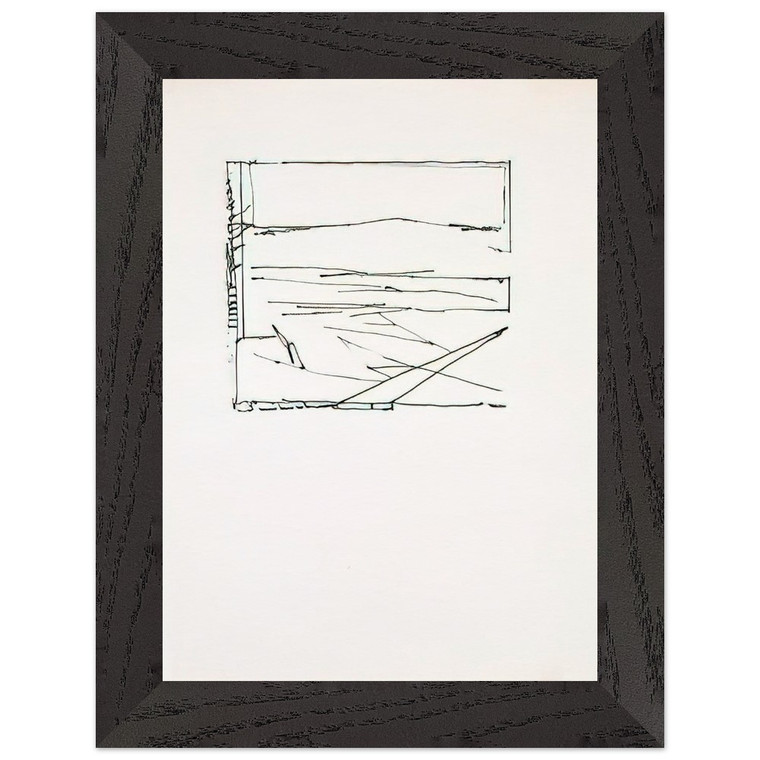 Brice Marden  Greece Summer  1974 Premium Wooden Framed Art Print / Poster