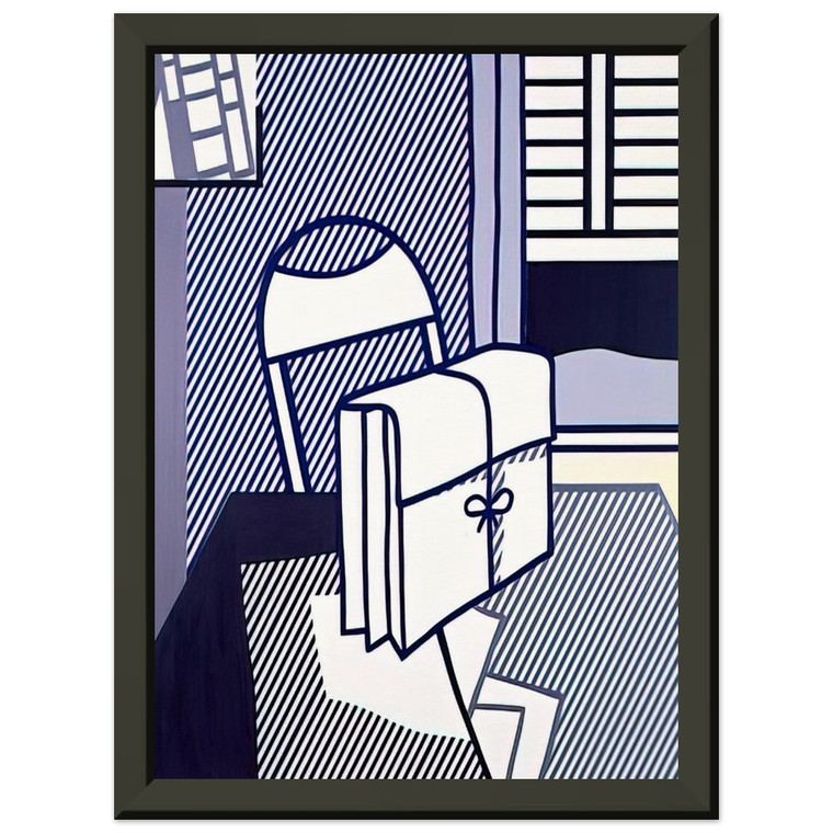 Roy Lichtenstein STILL LIFE WITH DOSSIER 1976 Premium Metal Framed Art Print
