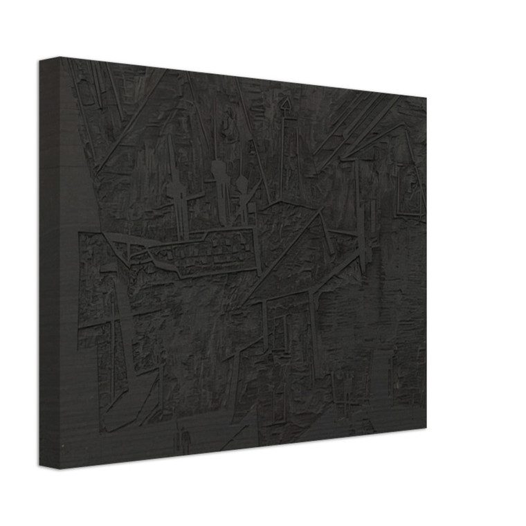 Lyonel Feininger  WOODBLOCK FOR THE HARBOR HAFEN 1918 Canvas