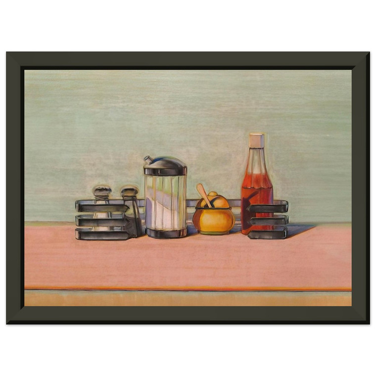 Wayne Thiebaud  Caged Condiments  2000 Premium Metal Framed Art Print / Poster