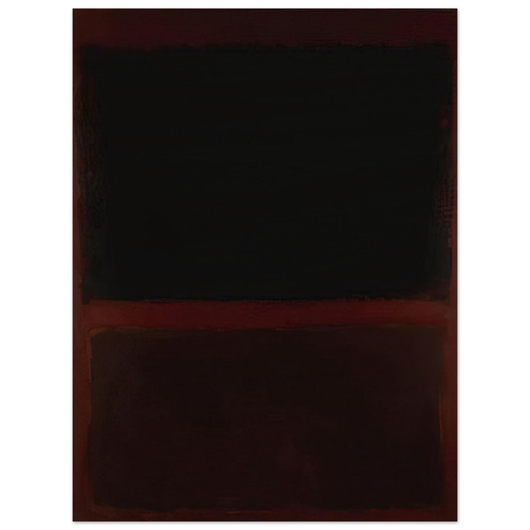 Mark Rothko  Black on Dark Sienna on Purple  1960 Wood Print