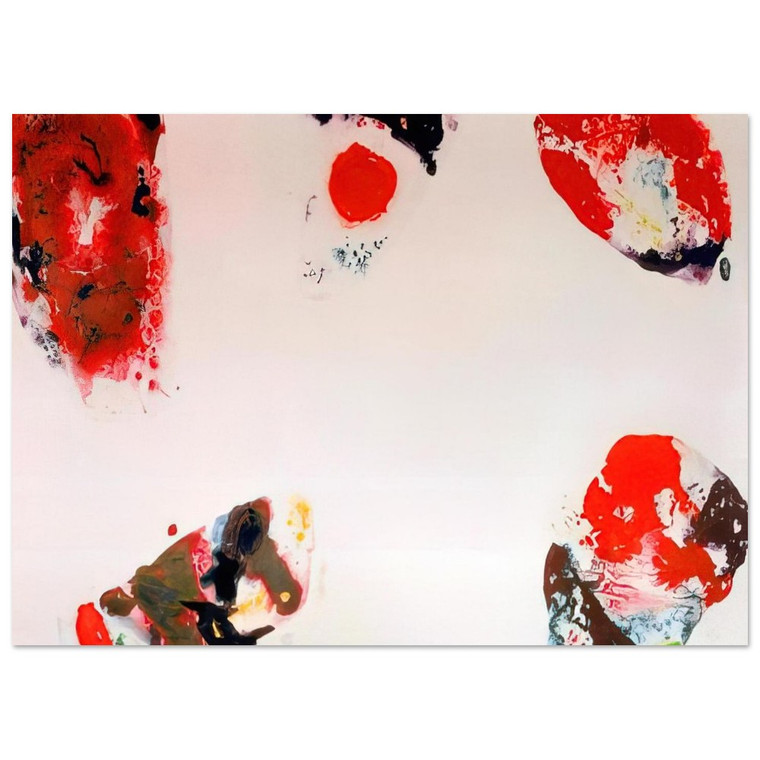 Sam Francis  Berlin Red Fine Art Poster / Art Print