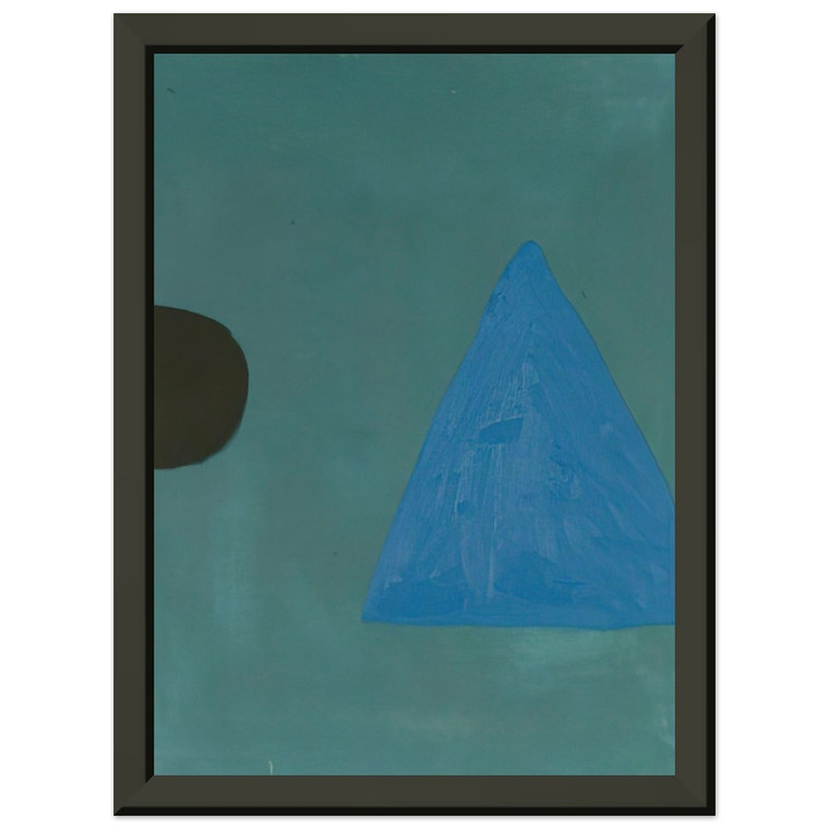 William Scott  Blue on Blue  1967 Premium Metal Framed Art Print / Poster