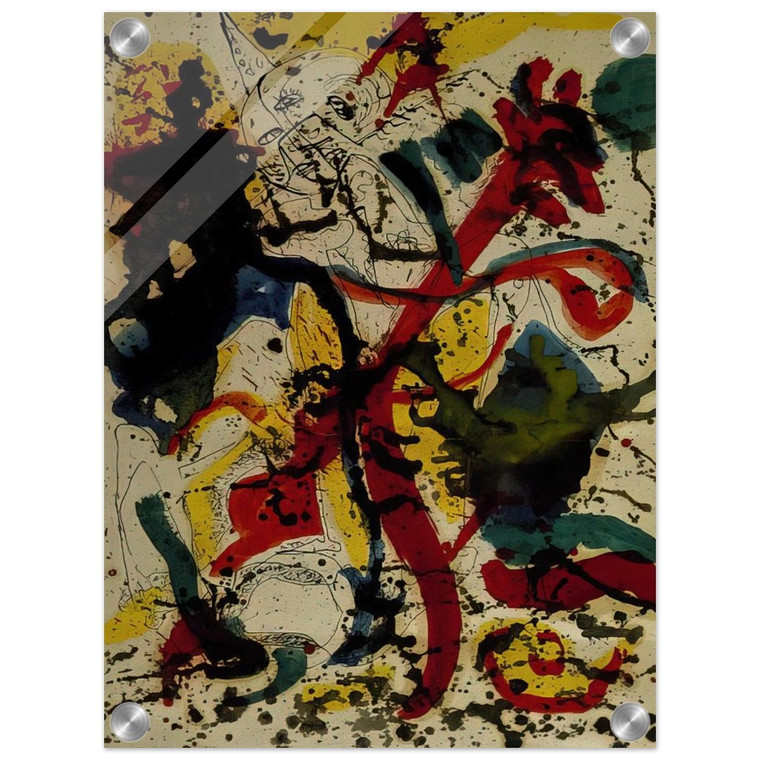 Jackson Pollock  UNTITLED 1944 Acrylic Print