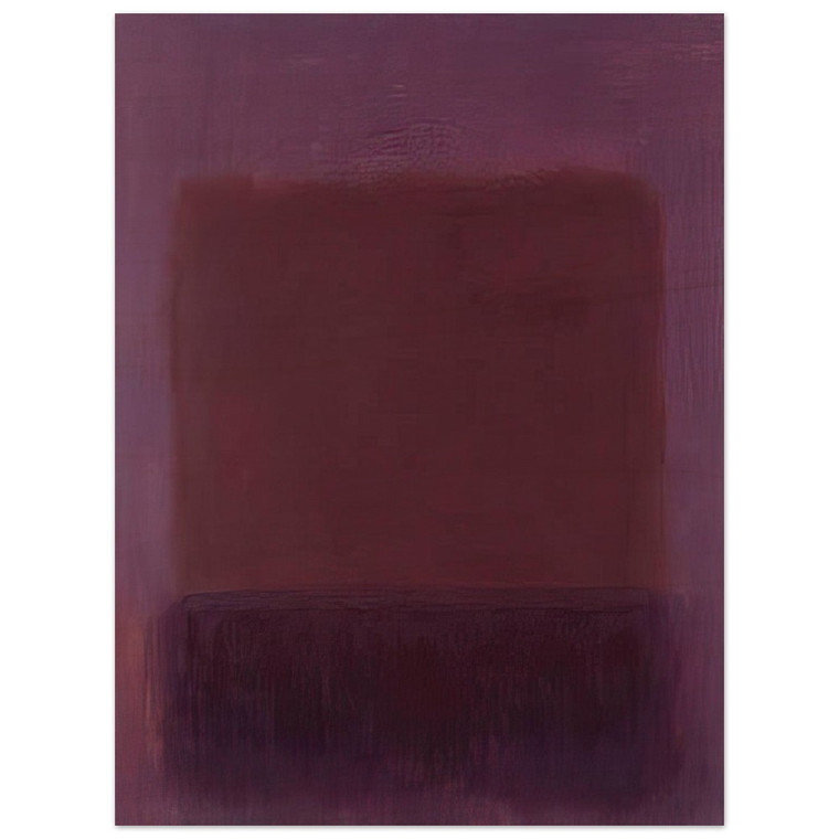 Mark Rothko  Purple Brown  1957 Wood Print