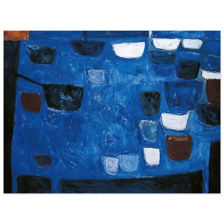 William Scott  Blue Still Life  1957 Aluminum Print