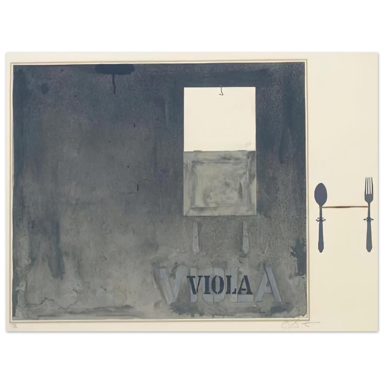 Jasper Johns  VIOLA ULAE 117 Aluminum Print