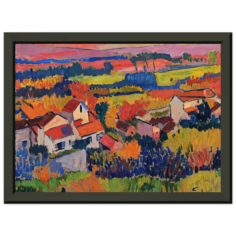 Andre Derain CHATOU LANDSCAPE 1904 Premium Metal Framed Art Print / Poster