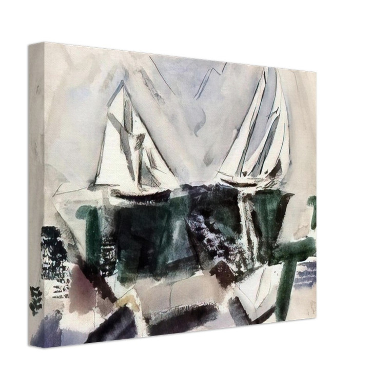 John Marin  Schooner Yachts Deer Isle Maine  1928 Canvas