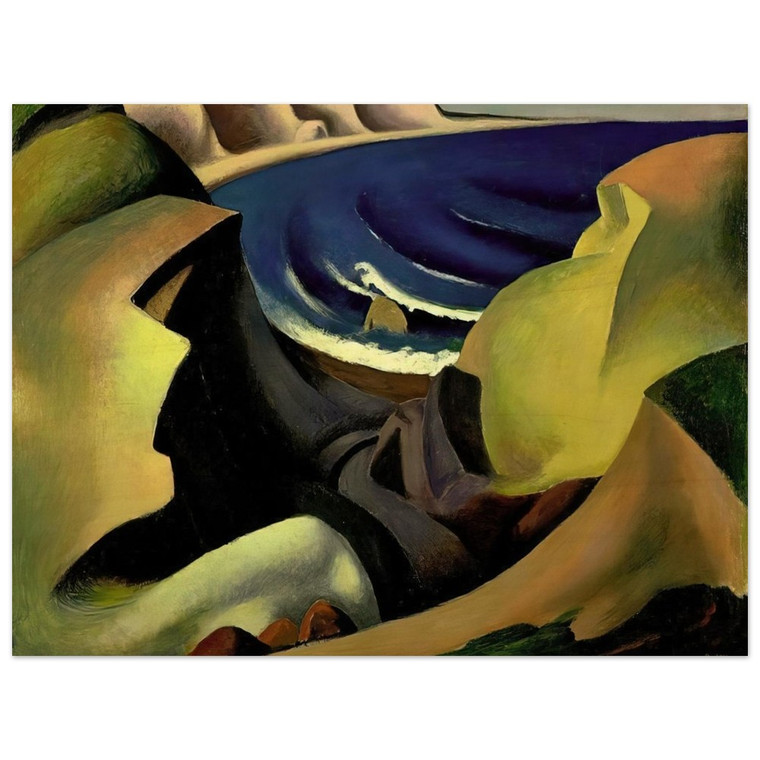 Thomas Hart Benton  THE CLIFFS 1921 Wood Print