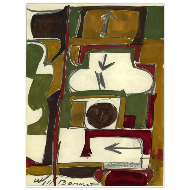 Will Barnet  Untitled  1956 N4 Aluminum Print