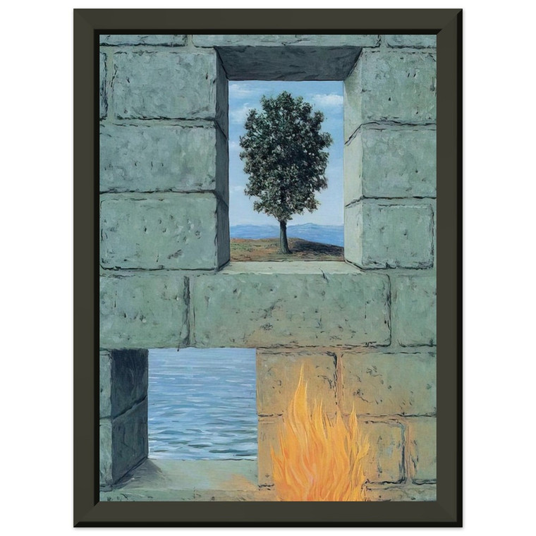 Rene Magritte  MENTAL COMPLACENCY 1950 Premium Metal Framed Art Print / Poster