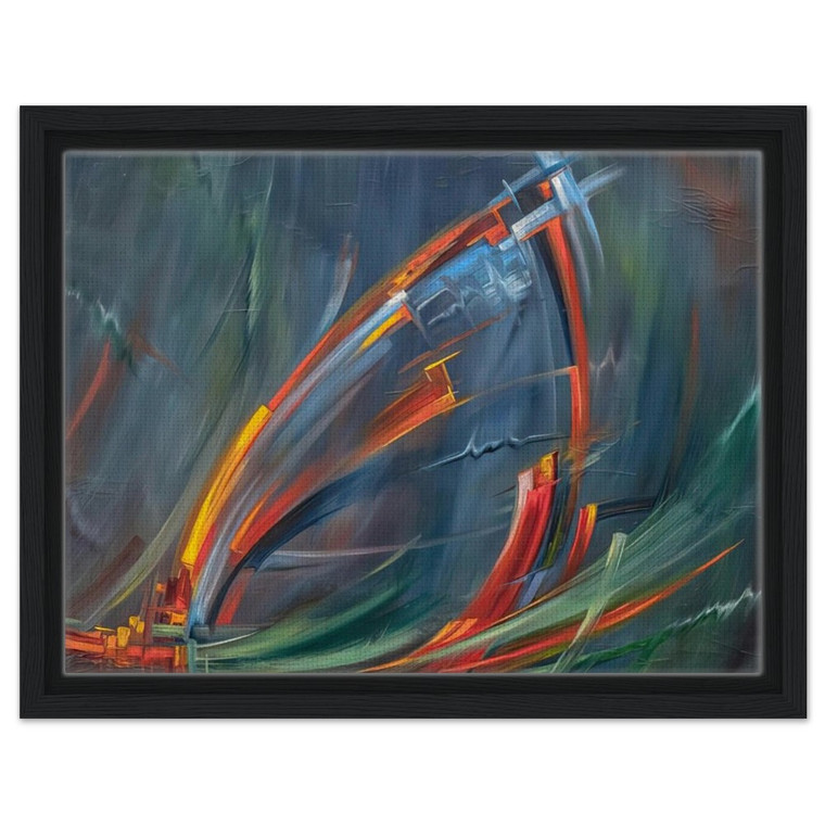 Konrad Zuse  Untitled  1970 N11 Framed Canvas