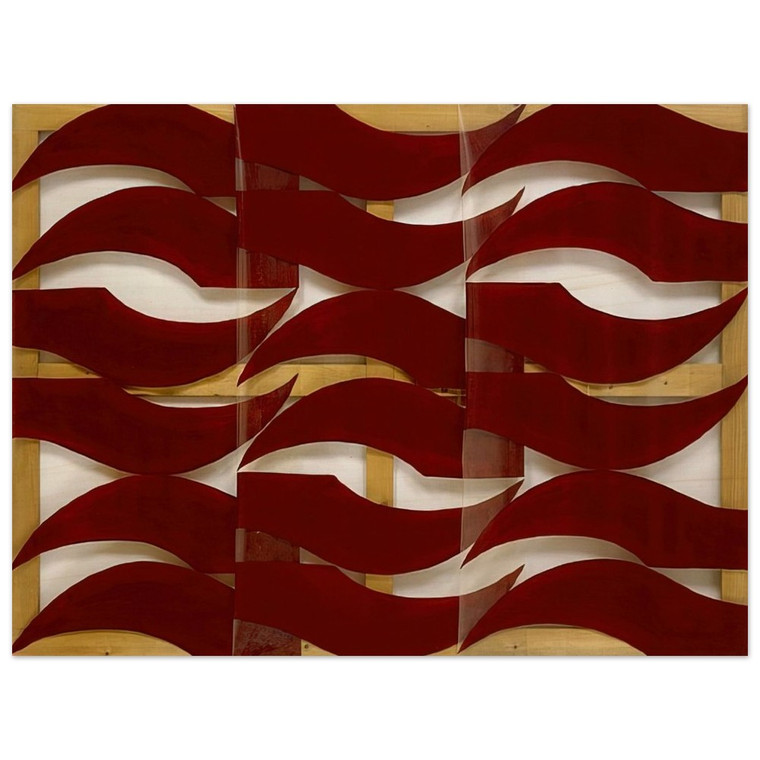 Carla Accardi  Rosso scuro  1974 Wood Print