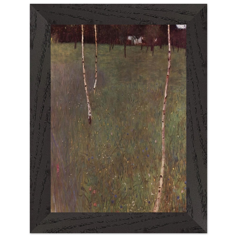 Gustav Klimt FARMHOUSES WITH BIRCH TREES Wood Framed Art Print