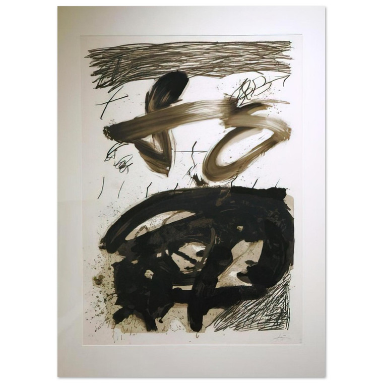 Antoni Tapies  CALLIGRAPHIQUE 1987 Fine Art Poster / Art Print