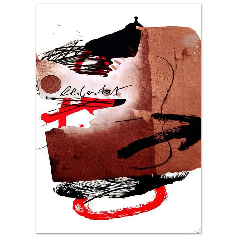 Antoni Tapies  LLIBERTAT 1988 Fine Art Poster / Art Print