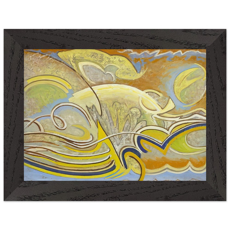 Lawren Harris  Abstraction 30  1955 Premium Wooden Framed Art Print / Poster