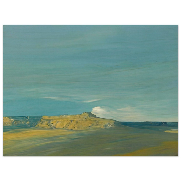 Xavier Martinez  Oraibi Hopi village Arizona  Tonalism Wood Print