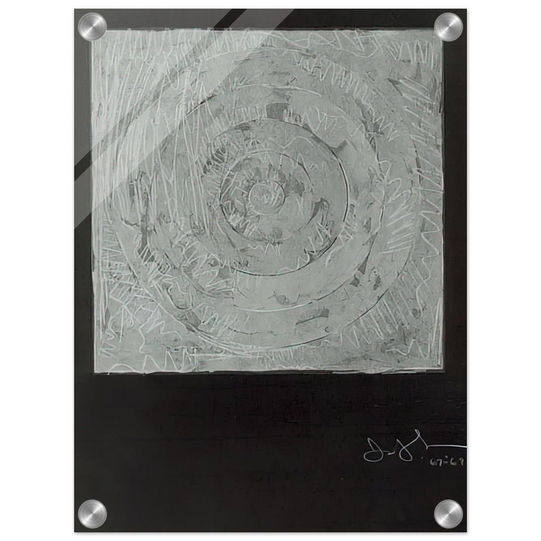 Jasper Johns  WHITE TARGET 1969 Acrylic Print