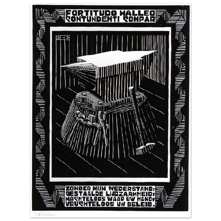 MC Escher  EMBLEMATA ANVIL Aluminum Print