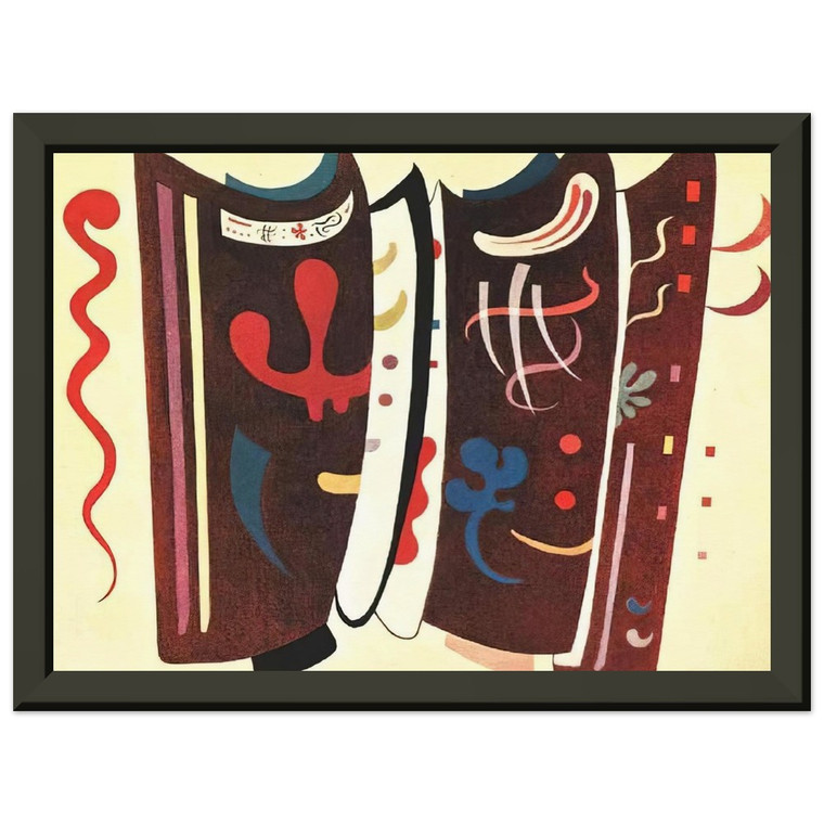 Wassily Kandinsky BROWN WITH SUPPLEMENT 1935 Premium Metal Framed Art Print