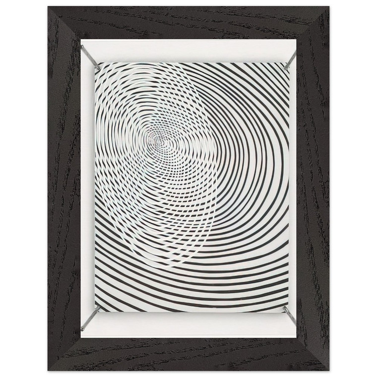 Jesus Rafael Soto  SPIRALES 1967 Premium Wooden Framed Art Print / Poster
