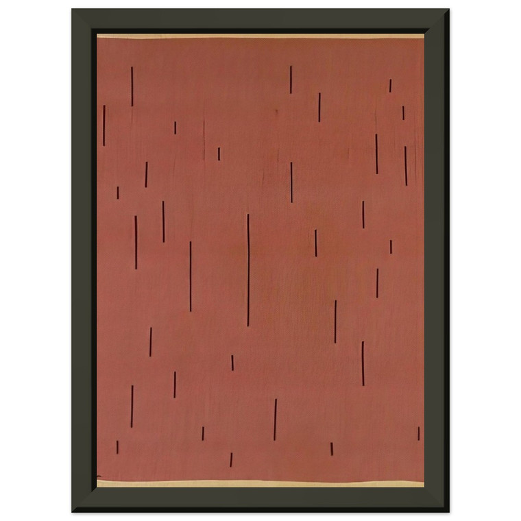 Anni Albers  WITH VERTICALS 1946 Premium Metal Framed Art Print / Poster