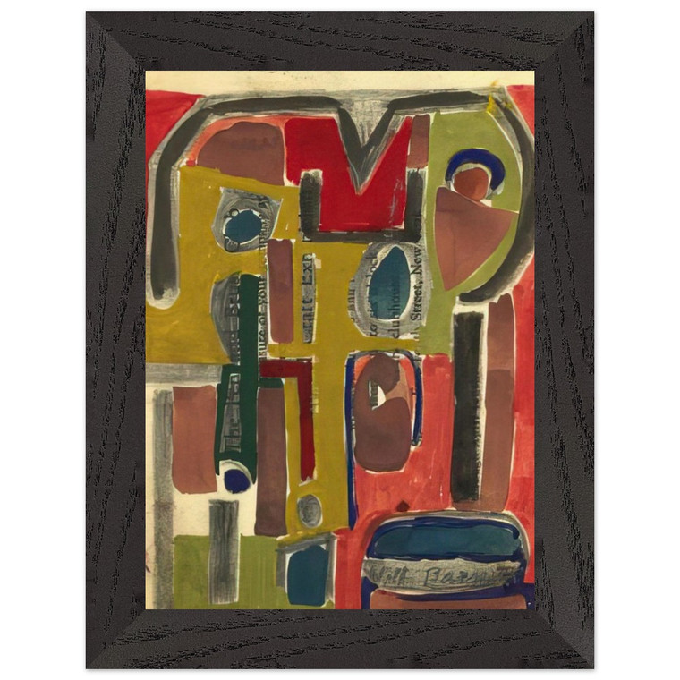 Will Barnet Untitled 1953 Premium Wooden Framed Art Print